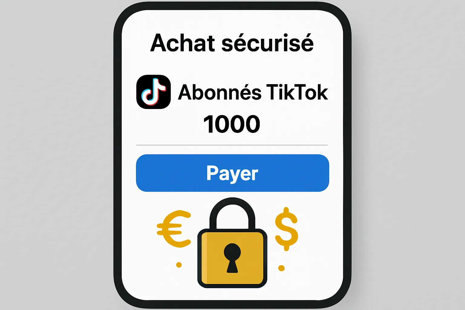Transaction sécurisée garantie
