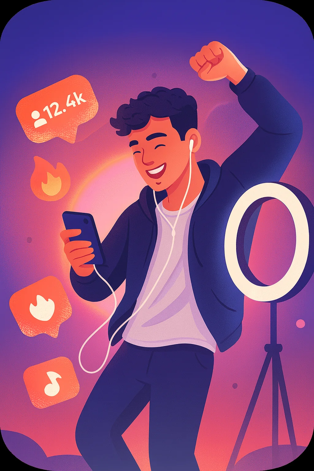 Audience TikTok : création de contenu en direct avec hausse des interactions