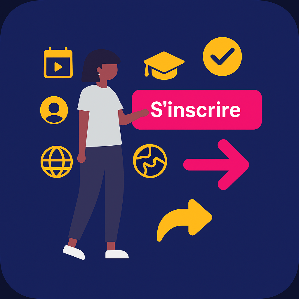 Étape 3 — Conversion : inciter à l’action avec une invitation à un webinar, une formation, une newsletter ou la visite du site.